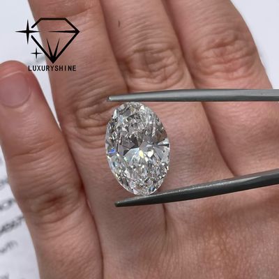 Calidad LuxuryShine 0.1-10CT VVS2 Diamante Creado en Laboratorio D-F Color Blanco Ovalado Corte Excelente Con Certificado IGI 3EX Piedras de Corte por LuxuryShine fábrica