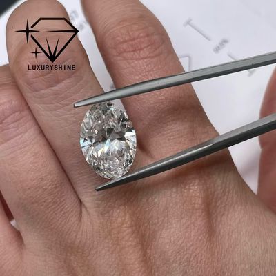 Calidad LuxuryShine 0.1-10CT VVS2 Diamante Creado en Laboratorio D-F Color Blanco Ovalado Corte Excelente Con Certificado IGI 3EX Piedras de Corte por LuxuryShine fábrica