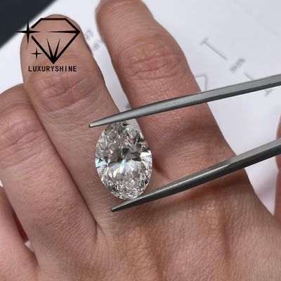 Calidad LuxuryShine 0.1-10CT VVS2 Diamante Creado en Laboratorio D-F Color Blanco Ovalado Corte Excelente Con Certificado IGI 3EX Piedras de Corte por LuxuryShine fábrica