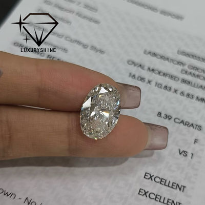 Calidad LuxuryShine Excelente Corte de Laboratorio Diamante de cultivo D-F Color Blanco Oval 0.1-10CT VS1 con Certificado IGI 3EX Piedras cortadas fábrica
