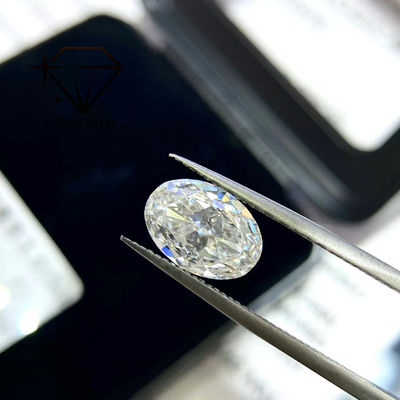 Calidad LuxuryShine 0.1-10CT VS2 Diamante cultivado en laboratorio D-F Color Blanco Oval Excelente Corte Con Certificado IGI 3EX fábrica