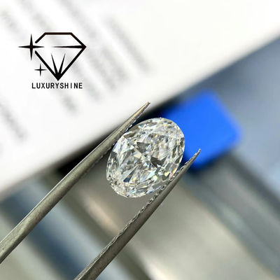 Calidad LuxuryShine 0.1-10CT VS2 Diamante cultivado en laboratorio D-F Color Blanco Oval Excelente Corte Con Certificado IGI 3EX fábrica