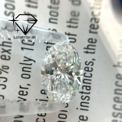 Calidad LuxuryShine 0.1-10CT VS2 Diamante cultivado en laboratorio D-F Color Blanco Oval Excelente Corte Con Certificado IGI 3EX fábrica