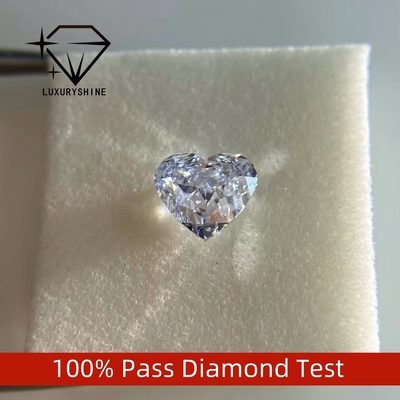 LuxuryShine VVS2 Corazón blanco Excelente corte de laboratorio Diamante cultivado 1CT 2CT 3CT 4CT 5CT Soporte de personalización especial