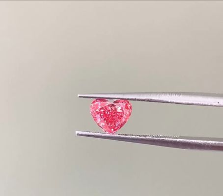 Calidad LuxuryShine Fancy Pink / Fancy Intense Pink / Fancy Vivid Pink Heart Cut Lab Grown Diamond VVS-VS1 Diamantes reales y joyas de boda y joyas personalizadas fábrica