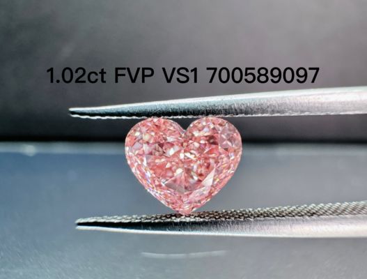 Calidad LuxuryShine Fancy Pink / Fancy Intense Pink / Fancy Vivid Pink Heart Cut Lab Grown Diamond VVS-VS1 Diamantes reales y joyas de boda y joyas personalizadas fábrica