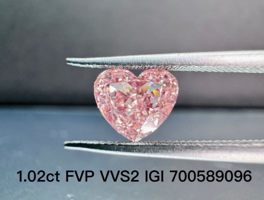 Calidad LuxuryShine Fancy Pink / Fancy Intense Pink / Fancy Vivid Pink Heart Cut Lab Grown Diamond VVS-VS1 Diamantes reales y joyas de boda y joyas personalizadas fábrica
