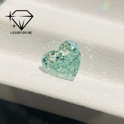 Calidad LuxuryShine Corazón Rosa / Amarillo / Verde Corte Corazón Diamante Creado en Laboratorio VVS-VS Diamantes Reales y Joyería de Boda y Joyería Personalizada fábrica