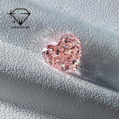 Calidad LuxuryShine Corazón Rosa / Amarillo / Verde Corte Corazón Diamante Creado en Laboratorio VVS-VS Diamantes Reales y Joyería de Boda y Joyería Personalizada fábrica