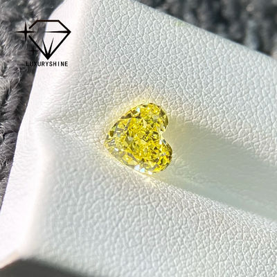 Calidad LuxuryShine Corazón Rosa / Amarillo / Verde Corte Corazón Diamante Creado en Laboratorio VVS-VS Diamantes Reales y Joyería de Boda y Joyería Personalizada fábrica
