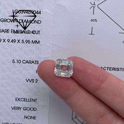 Calidad LuxuryShine VVS-VS 0.1-10CT Asscher Shape Lab Diamante maduro D-F Color diamante blanco con certificado IGI 3EX Piedras cortadas fábrica