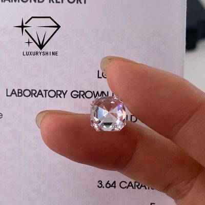 Calidad LuxuryShine VVS-VS 0.1-10CT Asscher Shape Lab Diamante maduro D-F Color diamante blanco con certificado IGI 3EX Piedras cortadas fábrica