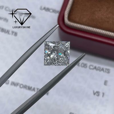 Calidad Diamantes de boda al por mayor con corte princesa de laboratorio LuxuryShine, diamantes cultivados, color D-F, VVS-VS, con certificado IGI, corte excelente fábrica