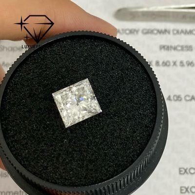 Calidad Diamantes de boda al por mayor con corte princesa de laboratorio LuxuryShine, diamantes cultivados, color D-F, VVS-VS, con certificado IGI, corte excelente fábrica