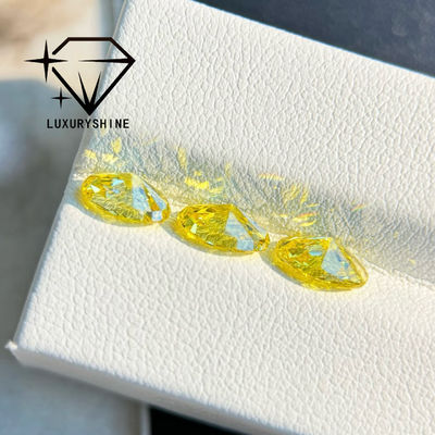 Calidad Diamante cultivado en laboratorio LuxuryShine VVS-VS Fancy Yellow/Light Yellow/Fancy Intense/Vivid Yellow de corte ovalado de 1CT, 2CT, 3CT, 4CT y 5CT, excelente corte, con certificado y joyería personalizada fábrica