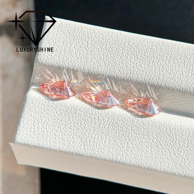 Calidad LuxuryShine 1-15CT Diamantes sueltos de laboratorio con corte de pera rosa Fancy VVS-VS y joyería de boda y joyería personalizada ﻿ fábrica