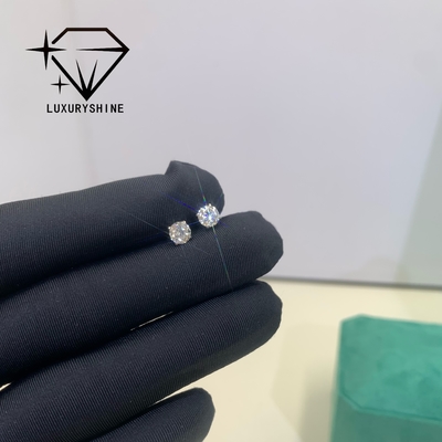LuxuryShine Rondos de laboratorio de crecimiento de diamantes de los pendientes VVS2/VS1 Claridad 18K oro sólido personalizado Joyería con IGI Certificado pendientes de moda regalo del día de San Valentín