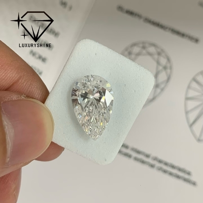 Peras cultivadas en laboratorio Diamante VVS-VS Claridad D-F Color Certificado IGI