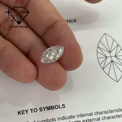 Calidad Diamante Marqués cultivado en laboratorio VVS-VS D-F Color Certificado IGI fábrica