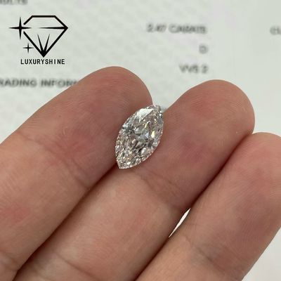 Calidad Diamante Marqués cultivado en laboratorio VVS-VS D-F Color Certificado IGI fábrica