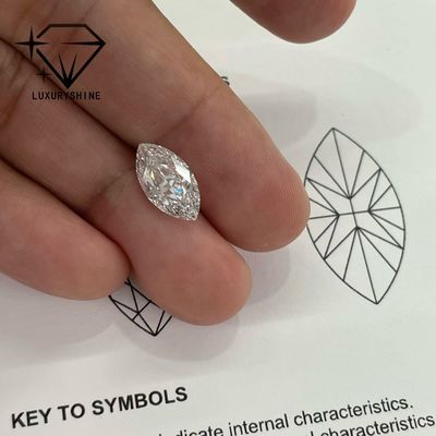 Calidad Diamante Marqués cultivado en laboratorio VVS-VS D-F Color Certificado IGI fábrica