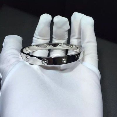 Calidad Oro del oro amarillo Diamonds18k de los diamantes de la pulsera 4 del amor de la joyería de la marca fábrica