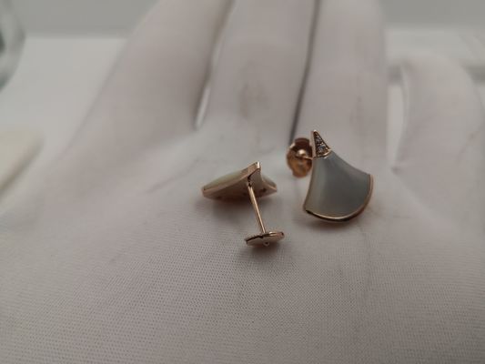Calidad Ningún pendiente de encargo de la DIVA de la joyería del oro del diamante en el oro blanco del oro 18kt con la piedra preciosa fábrica