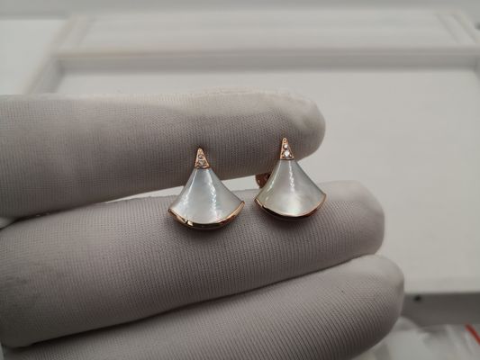 Calidad Ningún pendiente de encargo de la DIVA de la joyería del oro del diamante en el oro blanco del oro 18kt con la piedra preciosa fábrica