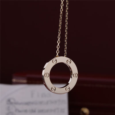 Calidad Oro amarillo de lujo del collar 18K del amor de la joyería de la obra clásica B7014200 fábrica