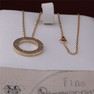Calidad Oro amarillo de lujo del collar 18K del amor de la joyería de la obra clásica B7014200 fábrica