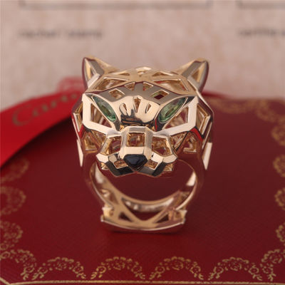 Calidad Ónix de PanthèRe De Cartier Ring Yellow Gold Tsavorite Garnets fábrica