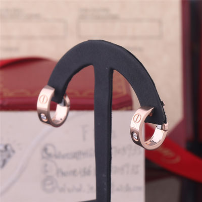 Calidad Pendientes del nudo de amor del oro de la joyería del oro de B8022900 18K con los diamantes fábrica