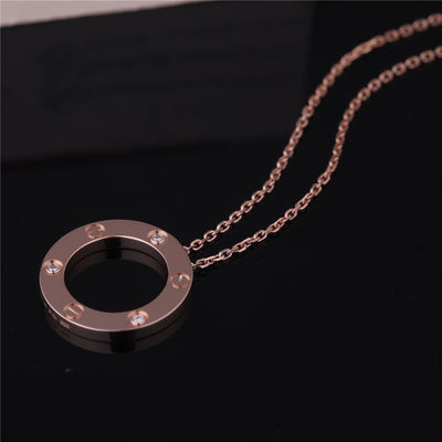 Calidad Oro amarillo de la joyería B7014500 del amor de los diamantes de lujo del collar 3 fábrica