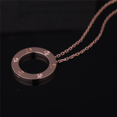Calidad Oro amarillo de la joyería B7014500 del amor de los diamantes de lujo del collar 3 fábrica