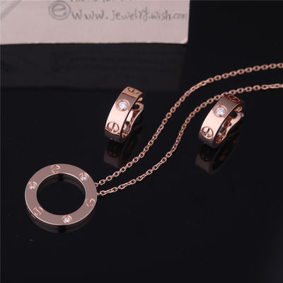 Calidad Oro amarillo de la joyería B7014500 del amor de los diamantes de lujo del collar 3 fábrica