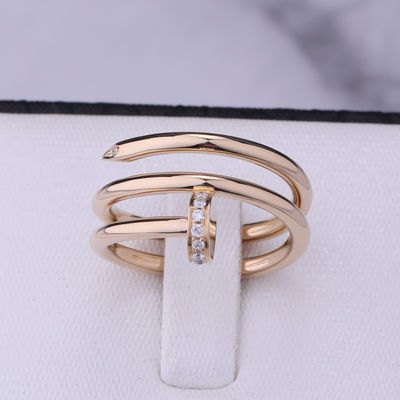 Calidad Diamantes del oro amarillo de Juste Un Clou Ring In 18k del clavo B4211800 fábrica
