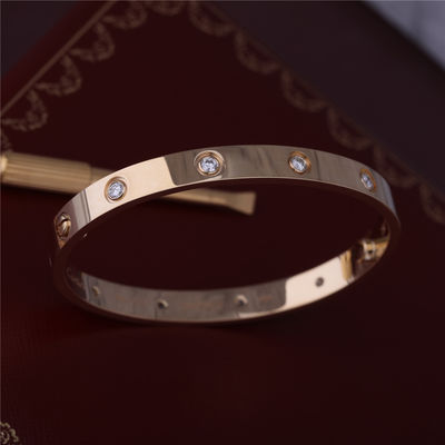 Calidad Los diamantes clásicos del brazalete 10 del amor de Nueva York aman el modelo grueso de la pulsera en joyería del lujo del oro amarillo 18K fábrica