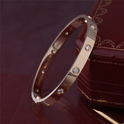 Calidad Los diamantes clásicos del brazalete 10 del amor de Nueva York aman el modelo grueso de la pulsera en joyería del lujo del oro amarillo 18K fábrica