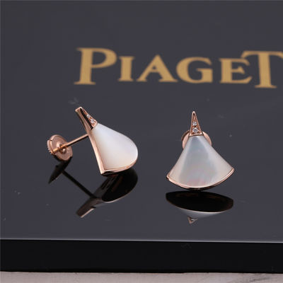 Calidad Pernos prisioneros finos simples de los pendientes IDEALES de las DIVAS de Italia Roman Spirit en la referencia 352600 de Rose Gold fábrica