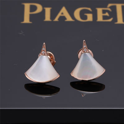 Calidad Pernos prisioneros finos simples de los pendientes IDEALES de las DIVAS de Italia Roman Spirit en la referencia 352600 de Rose Gold fábrica