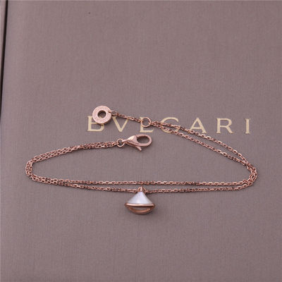Calidad 1 pulsera blanca Rose Gold With 18K Rose Gold Pendant de la perla de la madre del adorno fábrica