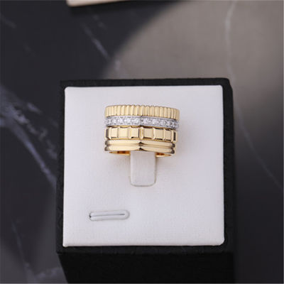 Calidad Referencia radiante JRG01987 del oro amarillo del anillo 18K de la edición de Quatre del oro de la reproducción de lujo de la joyería fábrica