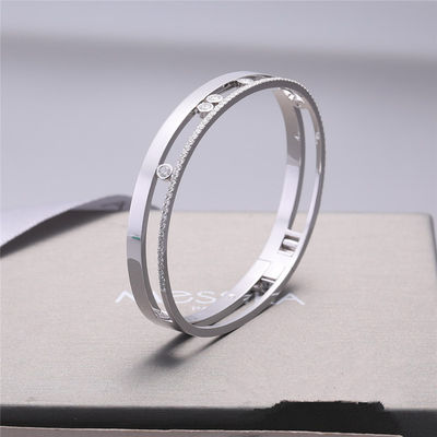 Calidad Joyería de lujo de la pulsera de Romane Bangle White Gold Diamond del movimiento de Luxury Jewelry para las mujeres fábrica