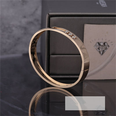 Calidad movimiento Noa Diamond Bangle Bracelet For Ladies de Luxury Jewelry del oro amarillo 18K fábrica