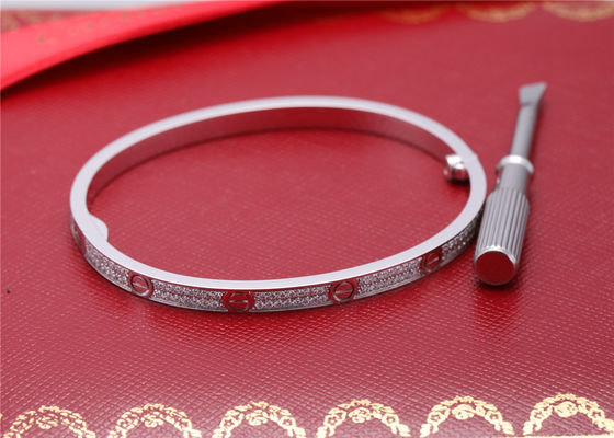 Calidad Diamantes de Pavé White Gold del pequeño modelo de la pulsera del amor N6710817 fábrica